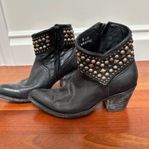 Studded Black Ankle Boots